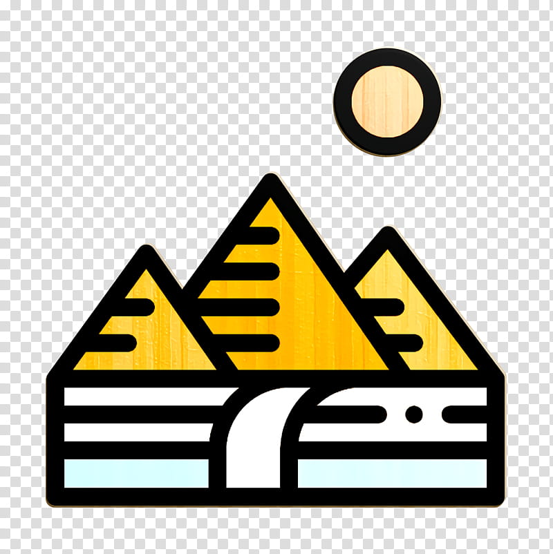 Egypt icon Pyramids icon, Line, Logo transparent background PNG clipart