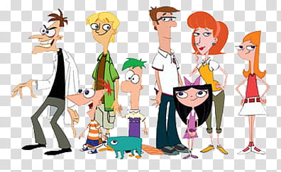 Phineas and Ferb character illustration transparent background PNG clipart