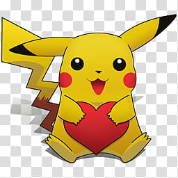 Pikachu I choose you, Be Mine icon transparent background PNG clipart