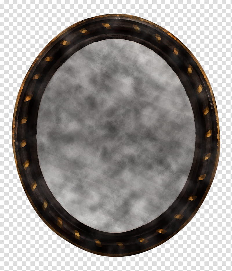 brown mirror rim circle metal, Window, Wheel, Oval transparent background PNG clipart