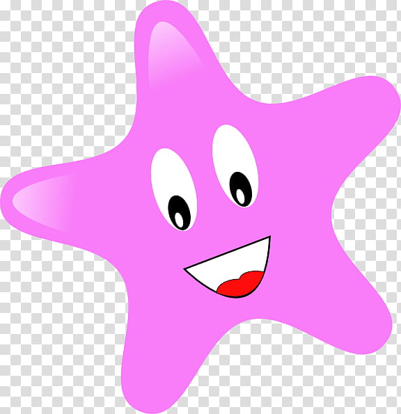 Star, Smiley, Pink, Document, Purple, Violet, Nose, Cartoon, Line transparent background PNG clipart