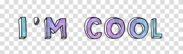 I'm cool text transparent background PNG clipart