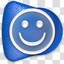 Indigo Layered, smiley transparent background PNG clipart