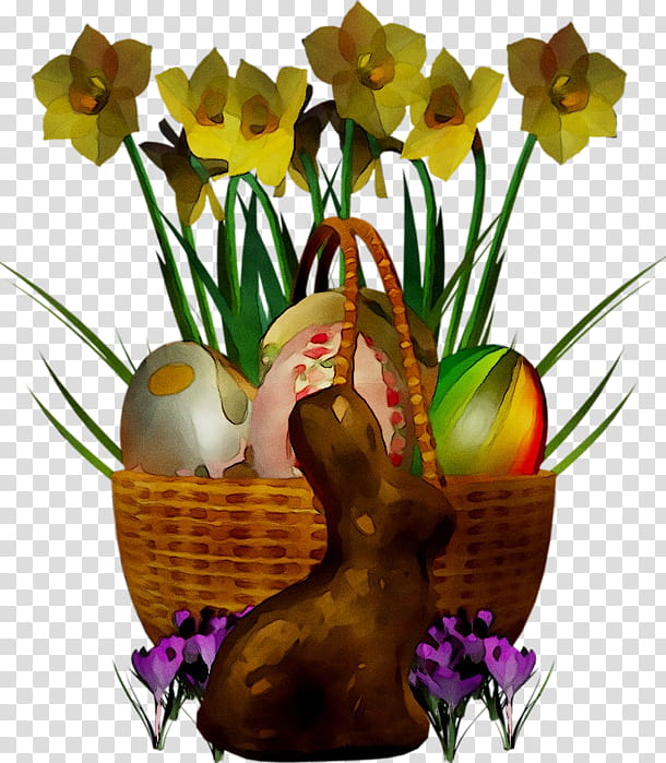 Floral Spring Flowers, Floral Design, Easter
, Basket, Blog, Rabbit, Flowerpot, Plant transparent background PNG clipart