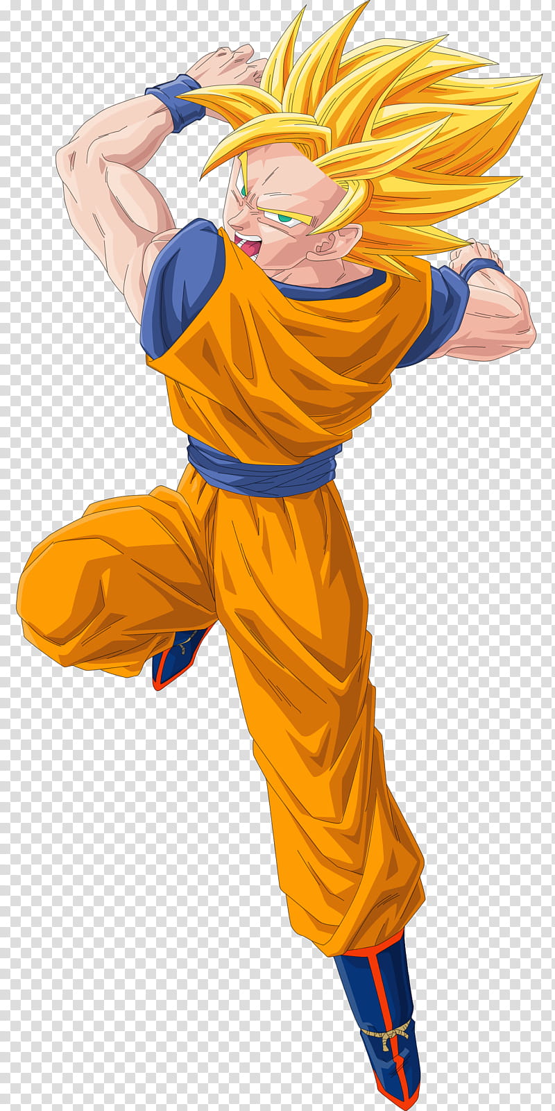 Dragonball Z Anime Render , Goku Super Saiyan transparent background PNG clipart