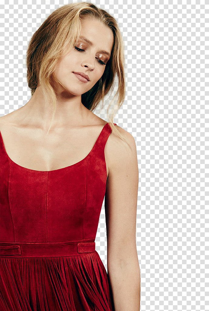 Teresa Palmer, women's red sleeveless dress transparent background PNG clipart