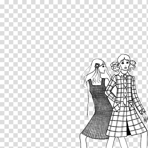 , two women illustration transparent background PNG clipart