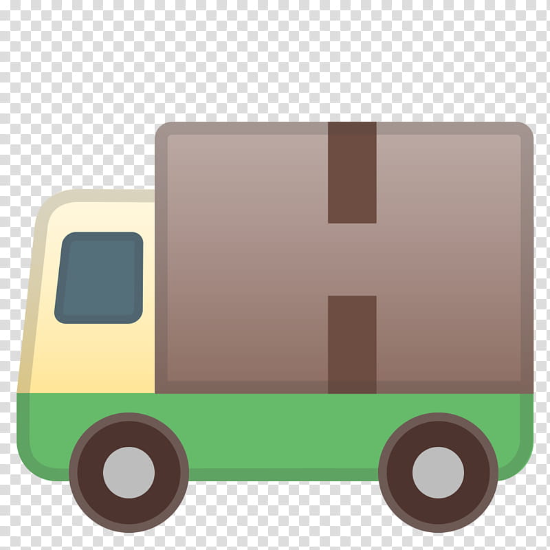 Car Emoji, Pickup Truck, Van, Delivery, Vehicle, Panel Truck, Articulated Vehicle, Trailer transparent background PNG clipart