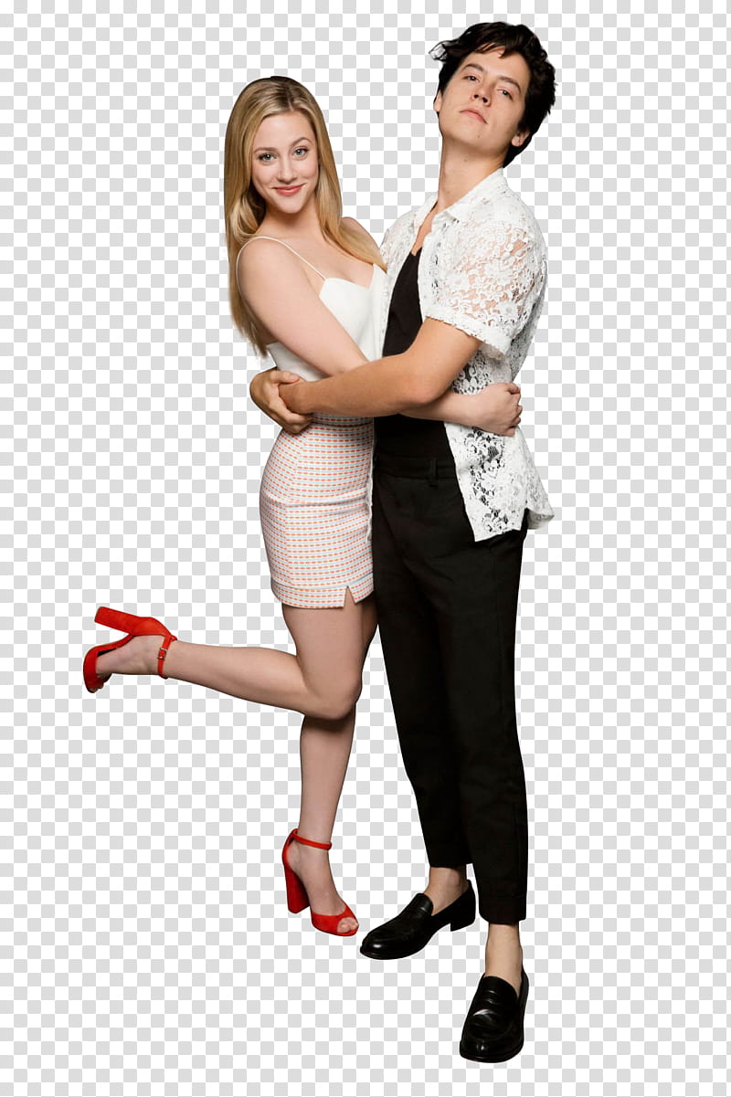 Lili Reinhart and Cole Sprouse, LR E CS  transparent background PNG clipart