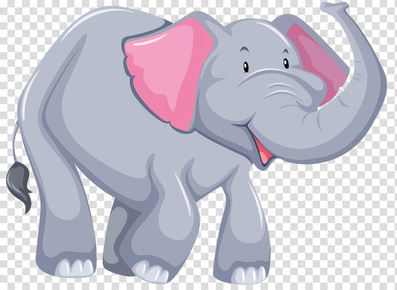 Speech Balloon, Elephant, Cartoon, Pink, Indian Elephant, Snout, Animation, Animal Figure transparent background PNG clipart